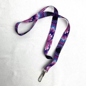 Tie Dye lanyard keychain
